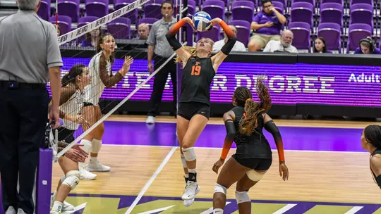 Players playing volleyball