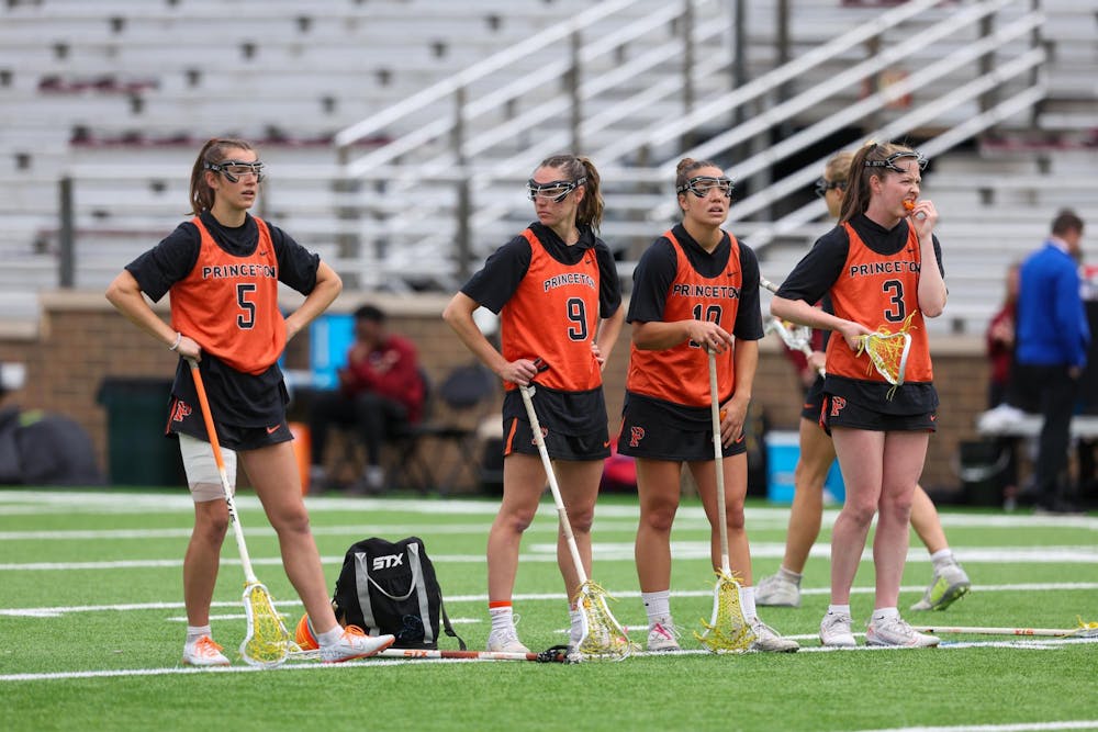 Players playing lacrosse